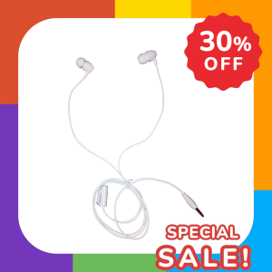 Wired Earphones (Black & White) – High Quality Sound |