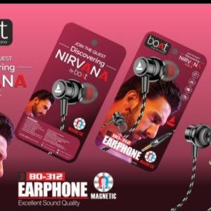 boAt Nirvana BO-312 Wired Earphones | Magnetic Earbuds | Deep Bass Sound | Noise Isolation | Built-in Mic | Stylish Premium Design