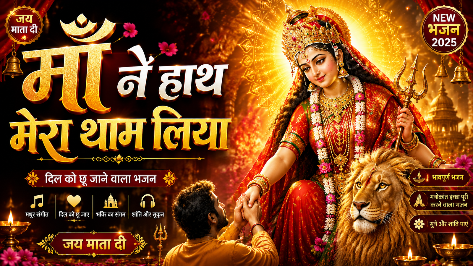 माँ ने हाथ मेरा थाम लिया | New Mata Rani Bhajan 2026 | Latest Devi Bhajan | Jai Mata Di cover
