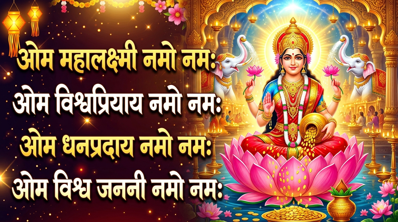 4 महालक्ष्मी मंत्र | रोज सुनें और पाएं धन, सुख, समृद्धि और माता लक्ष्मी की कृपा | Mahalaxmi Mantra cover