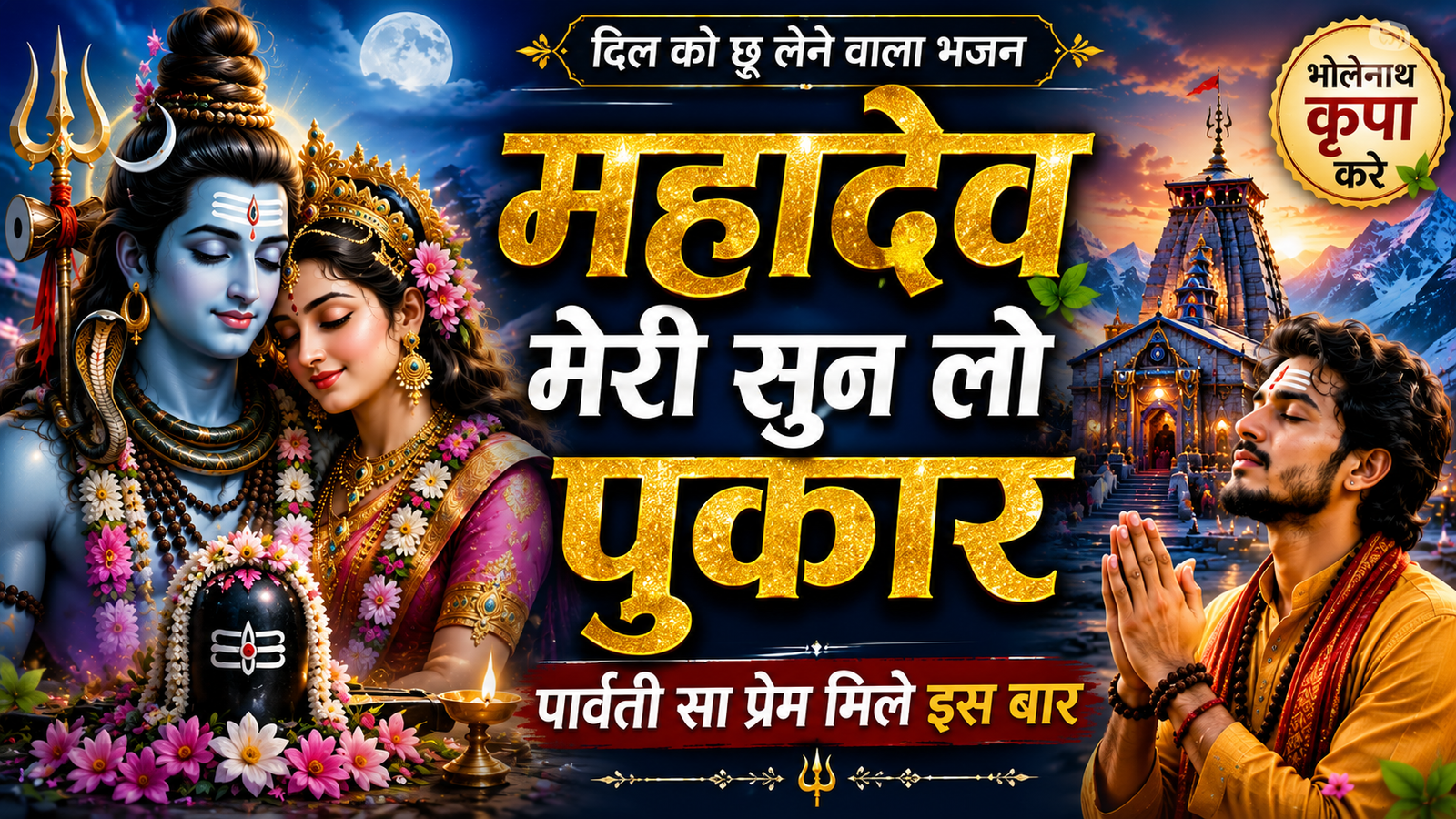महादेव मेरी सुन लो पुकार 🙏 | पार्वती सा प्रेम मिले इस बार | दिल छू लेने वाला शिव भजन | New Bholenath Bhajan 2026 cover
