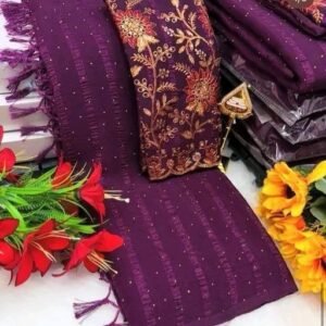 Chiffon Bollywood Saree With Separate Blouse