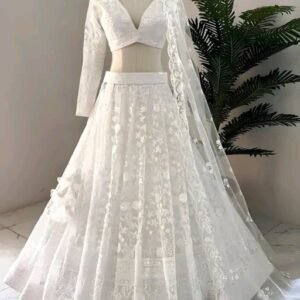 Net Embroidered Lehenga Choli
