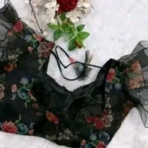 Butterfly organza blouse